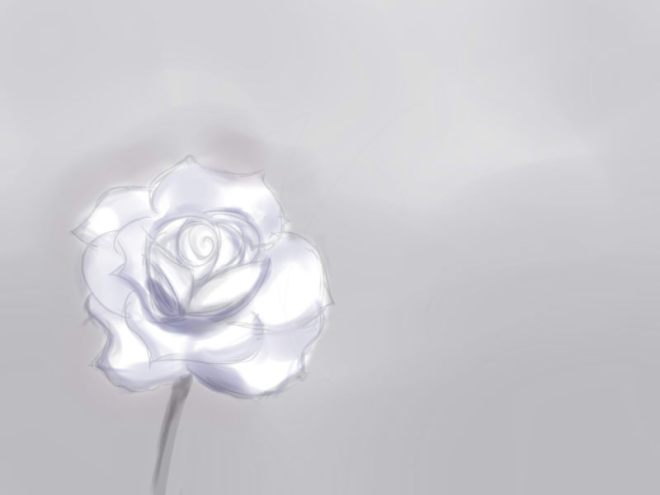 Simple rose sketch